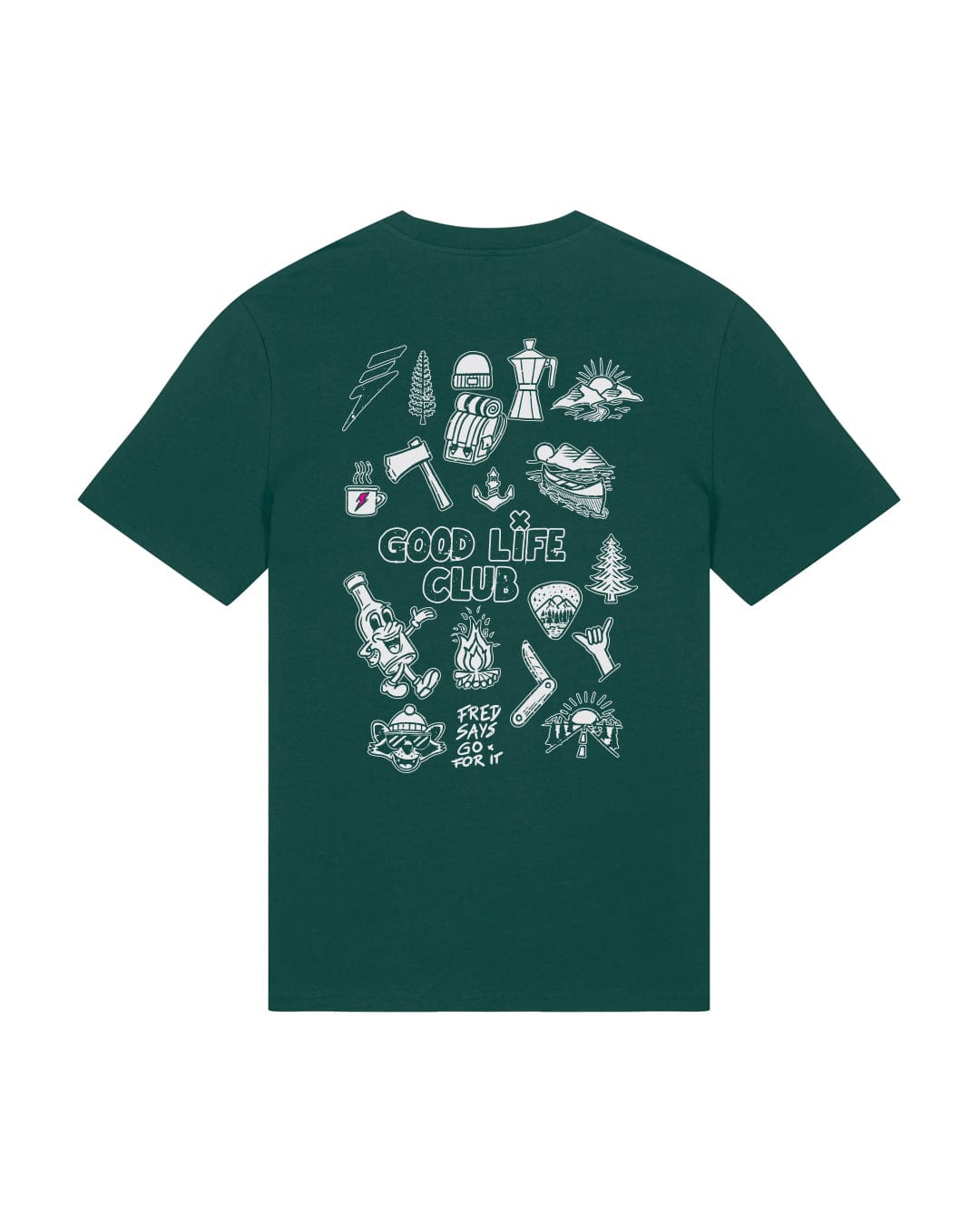 Good Life Club Organic T-Shirt - Glazed Green [secret P.O.]