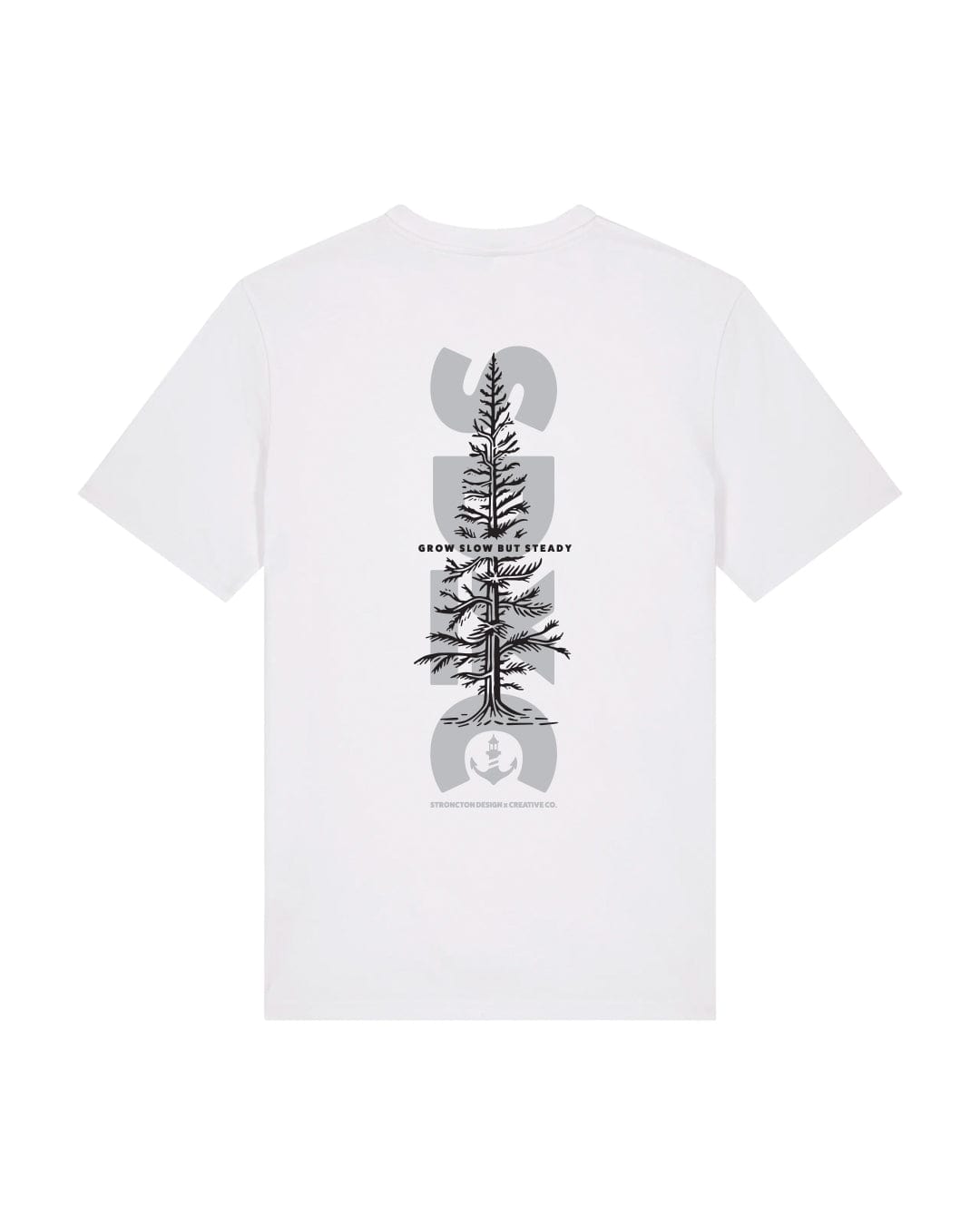 Grow Steady Organic T-Shirt - White