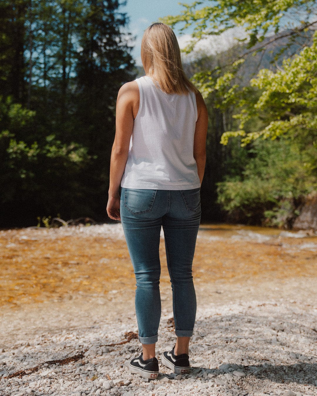 Easy Peasy Organic Women Tank Top - White